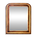 Antique Louis-Philippe mirror "Philomène" gold leaf