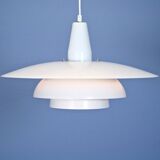 Danish hanging lamp in white, 1970s