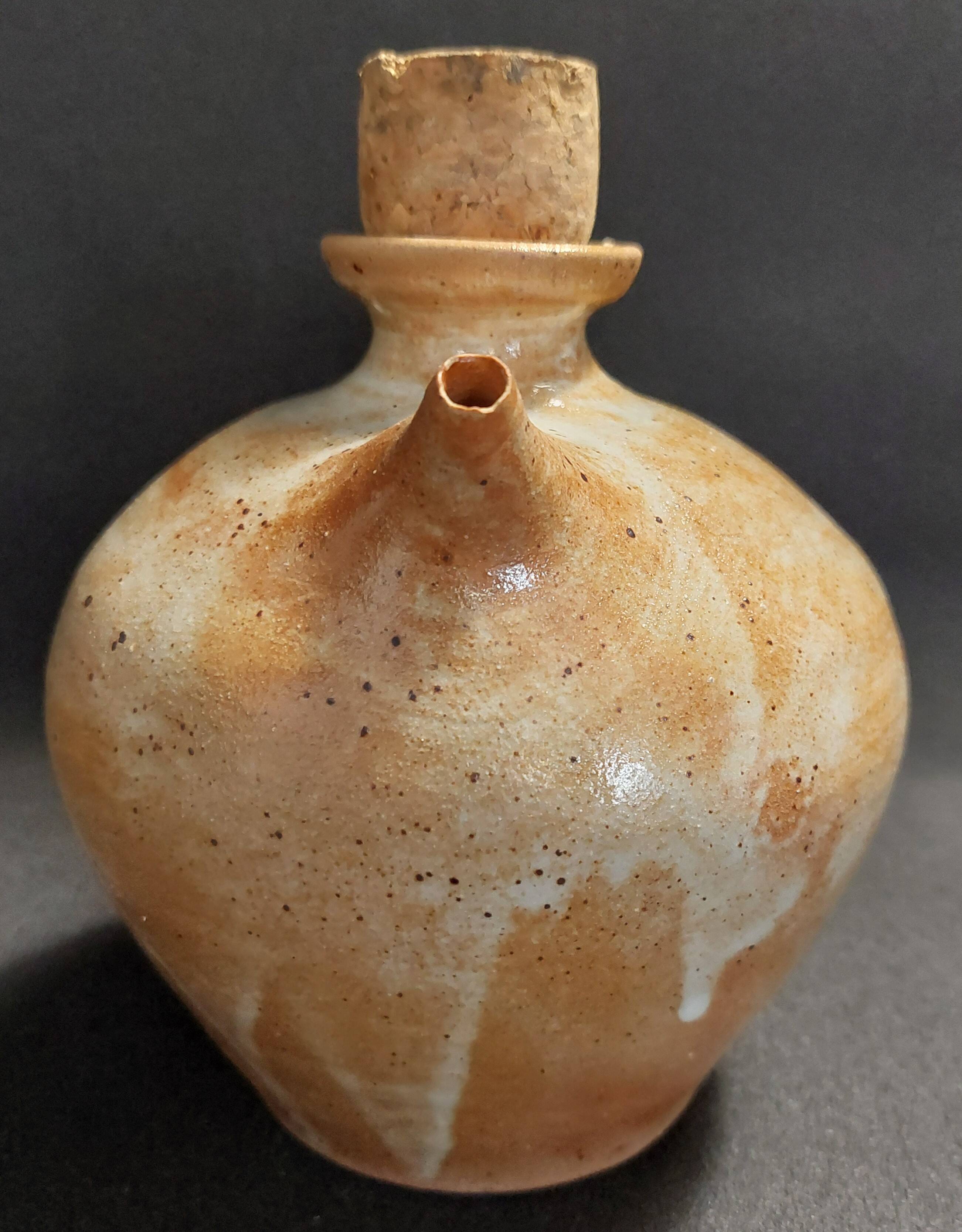 20th century glazed stoneware goat jug