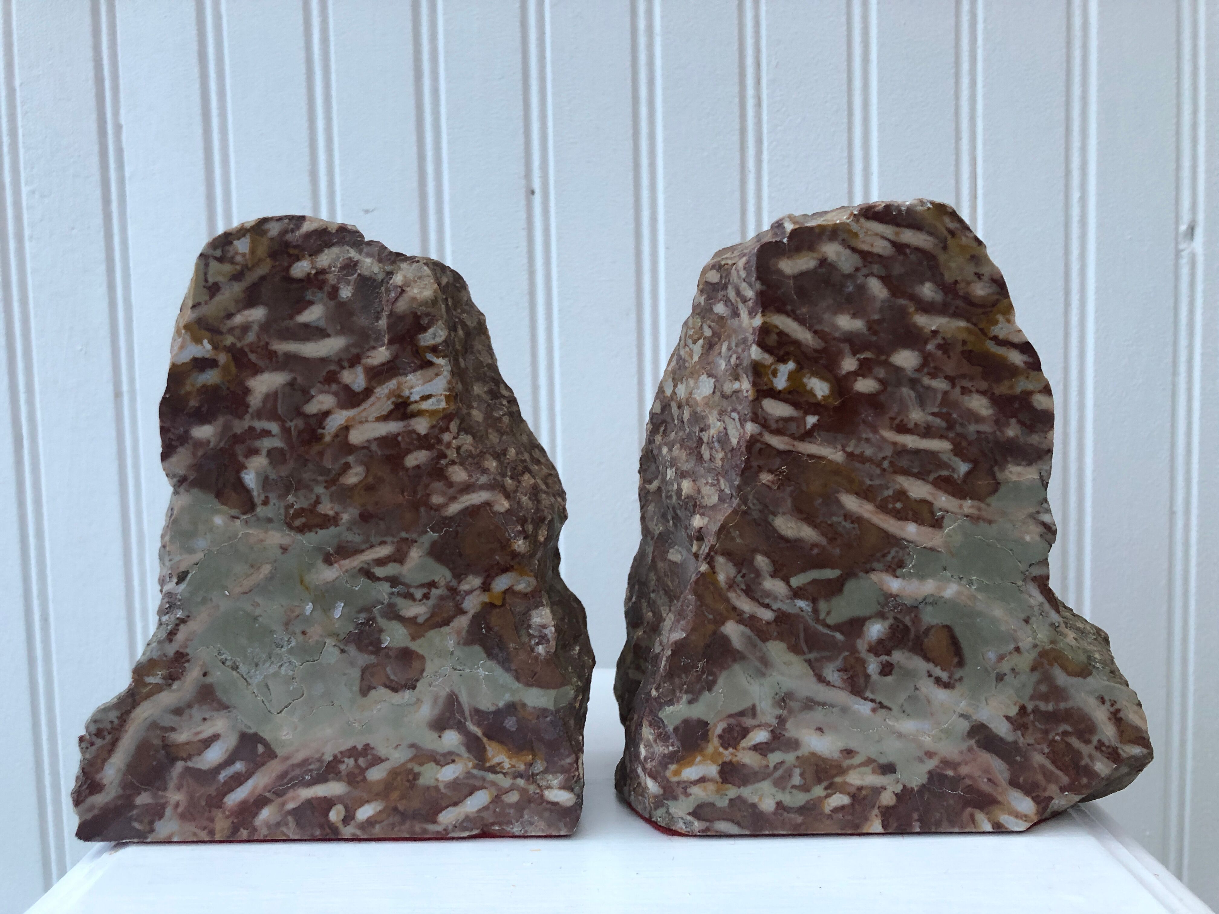 Pair of marble bookends