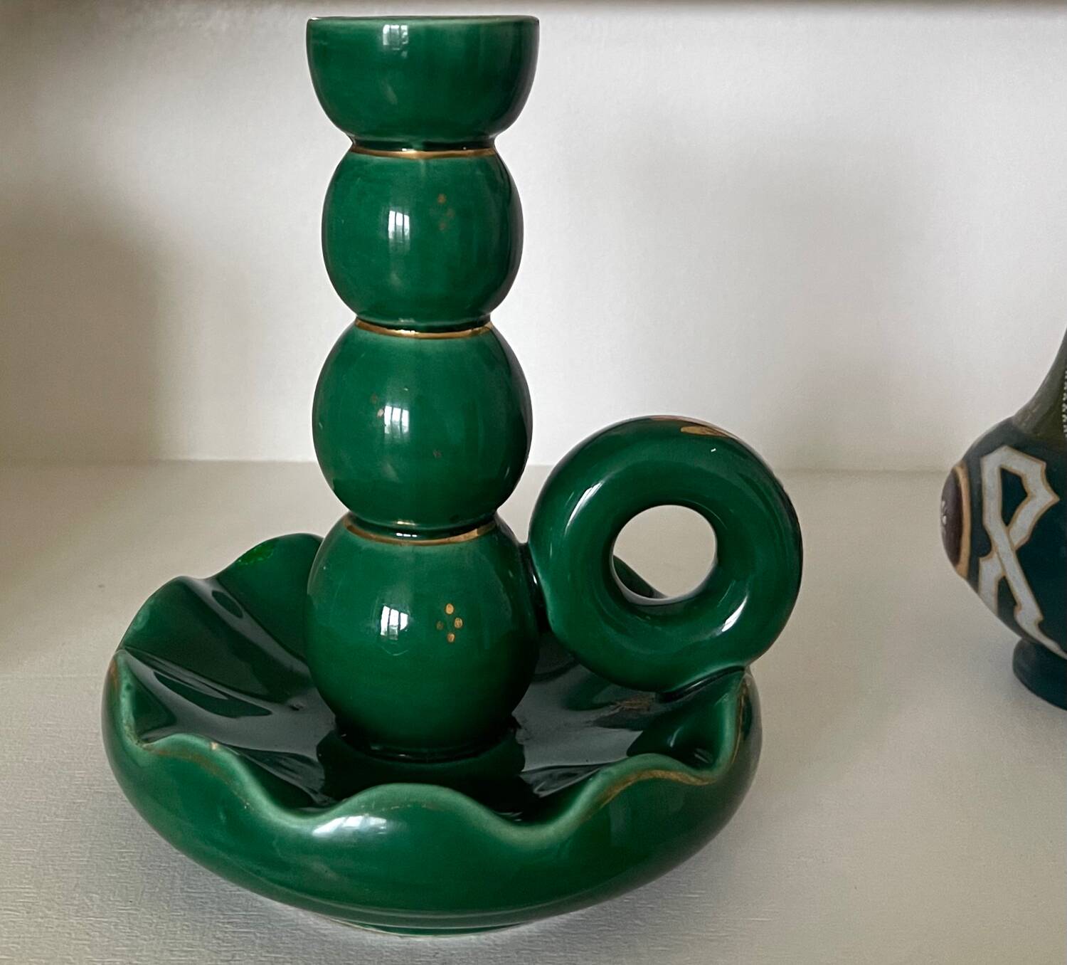 Ceramic candle holder 1950