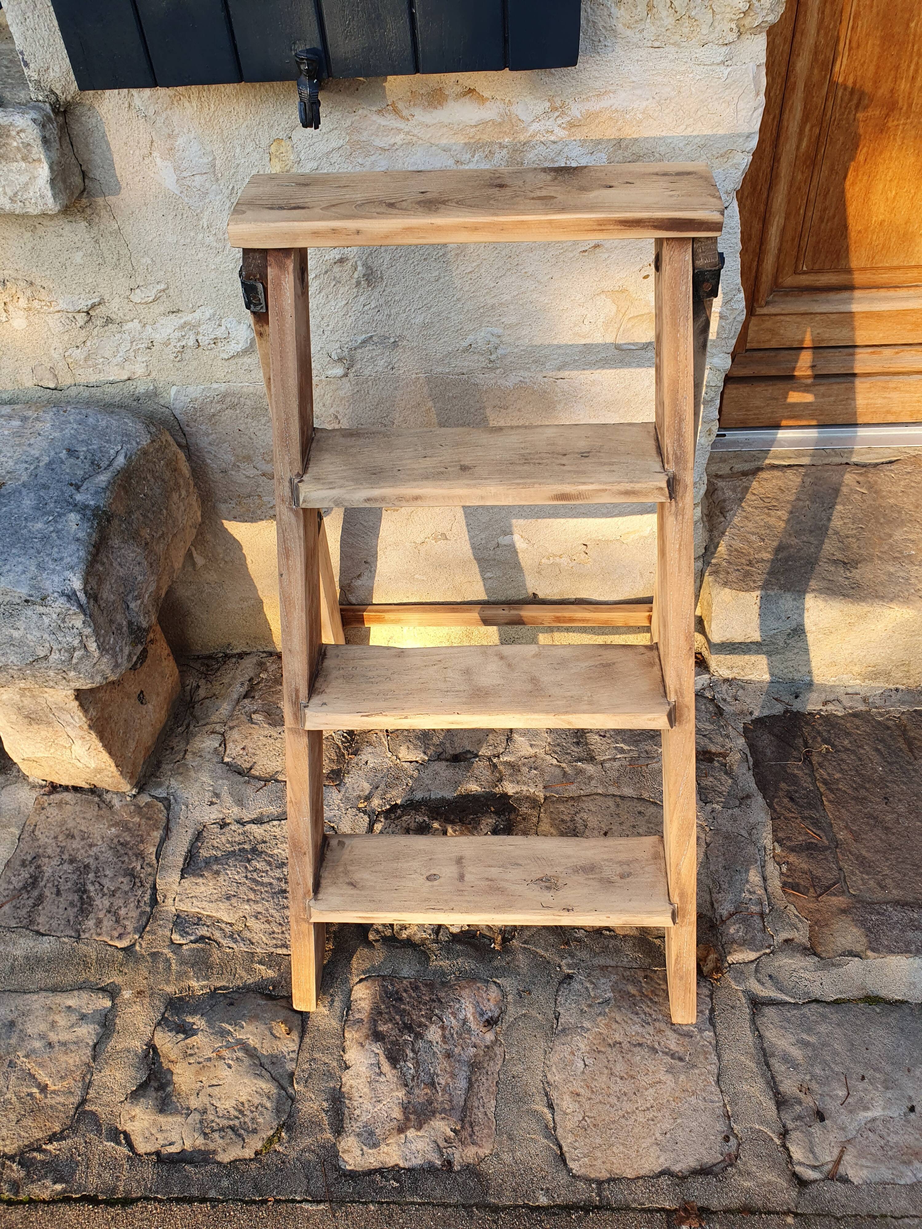 Wooden stepladder