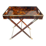 Faux tortoise shell serving tray