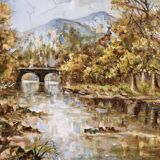 Bords de l'Ain par André Petit Jean (1817-1896)