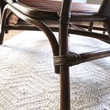 Rattan and bamboo sofa