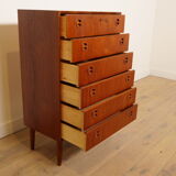 Vintage Danish chest of drawers | Teak | 6 drawers | 110 cm