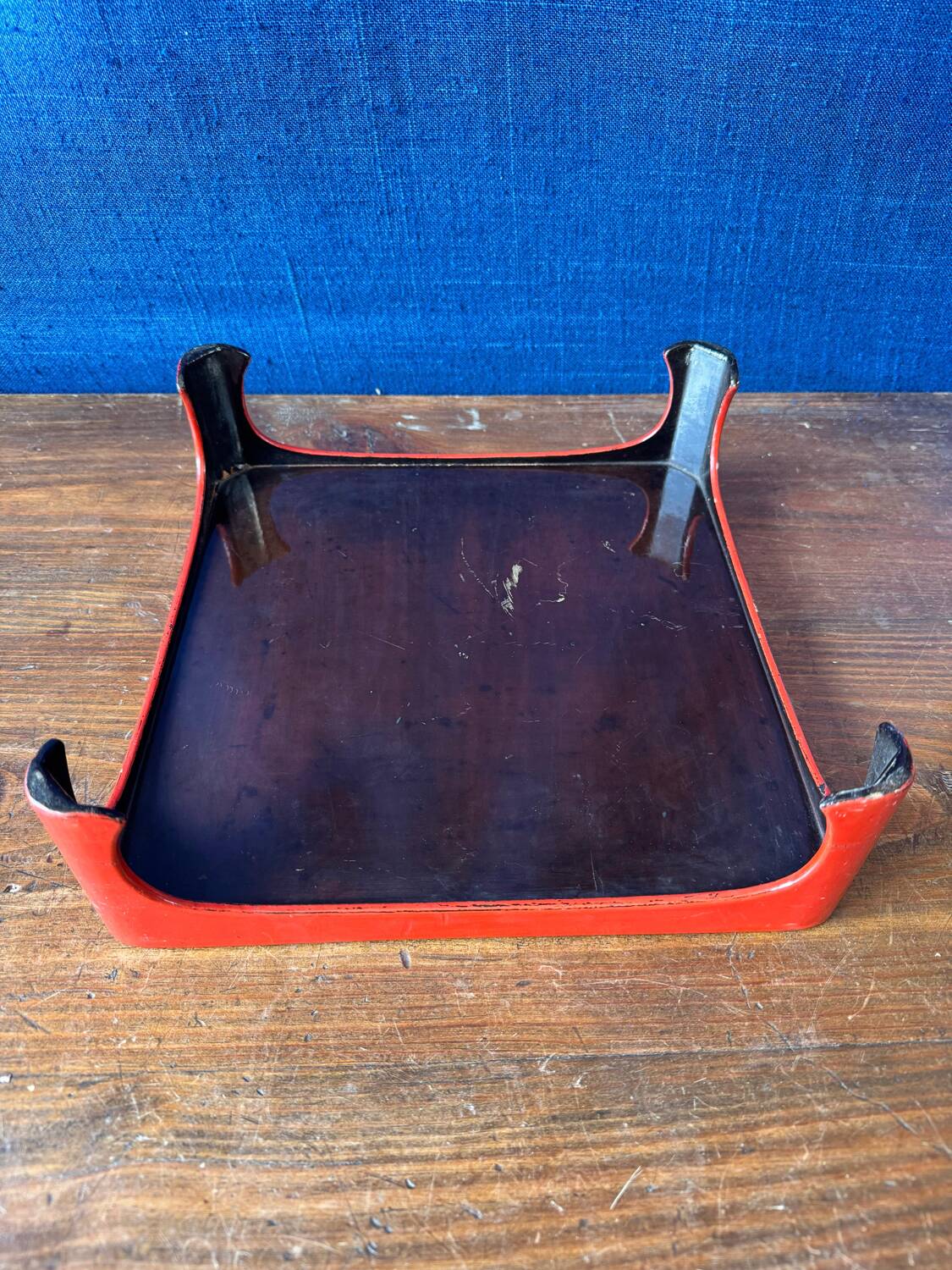 Pair of Japanese trays "Ozen" – Meiji period, circa 1890