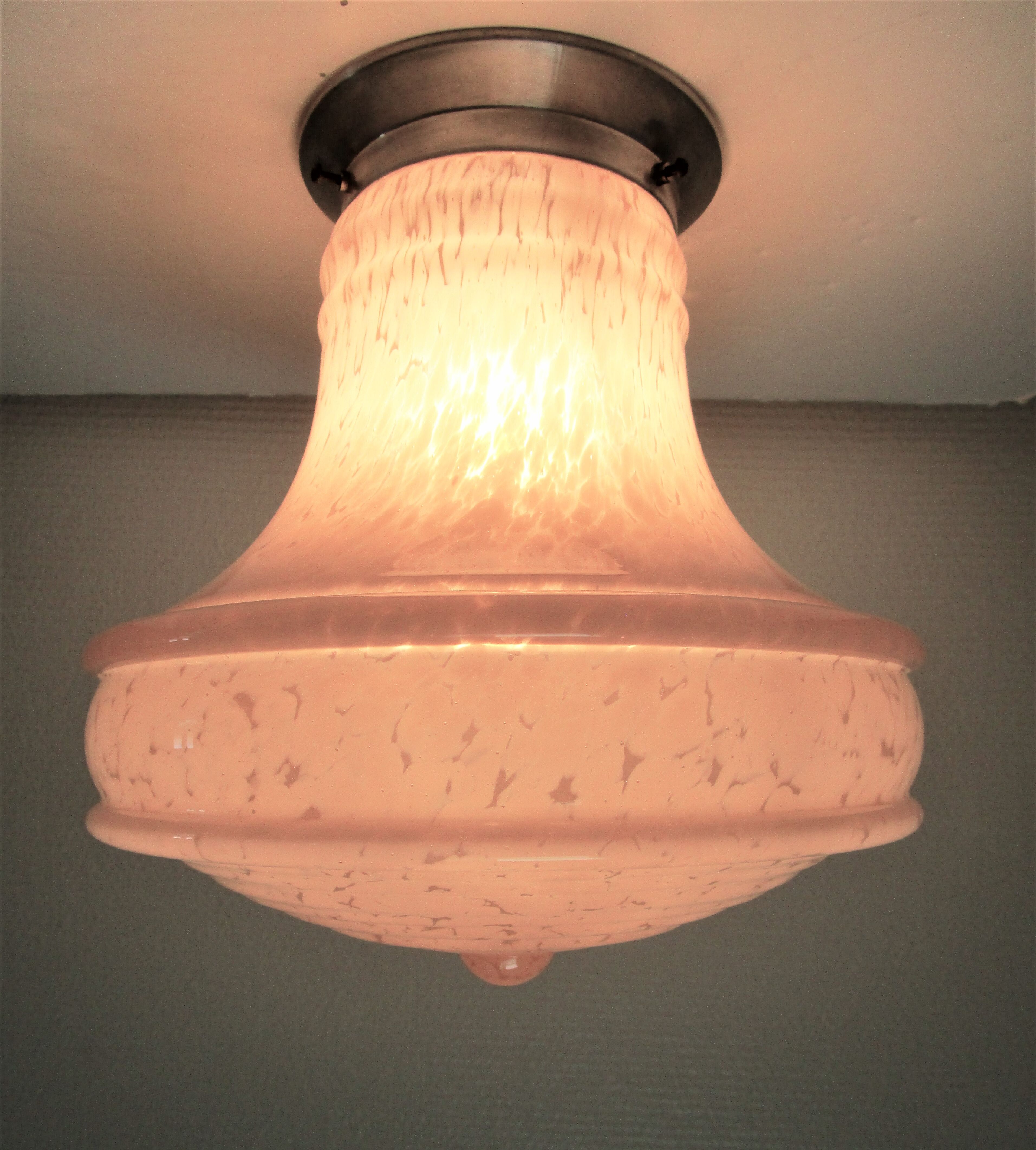 Art Deco glass ceiling lamp 20/30 years