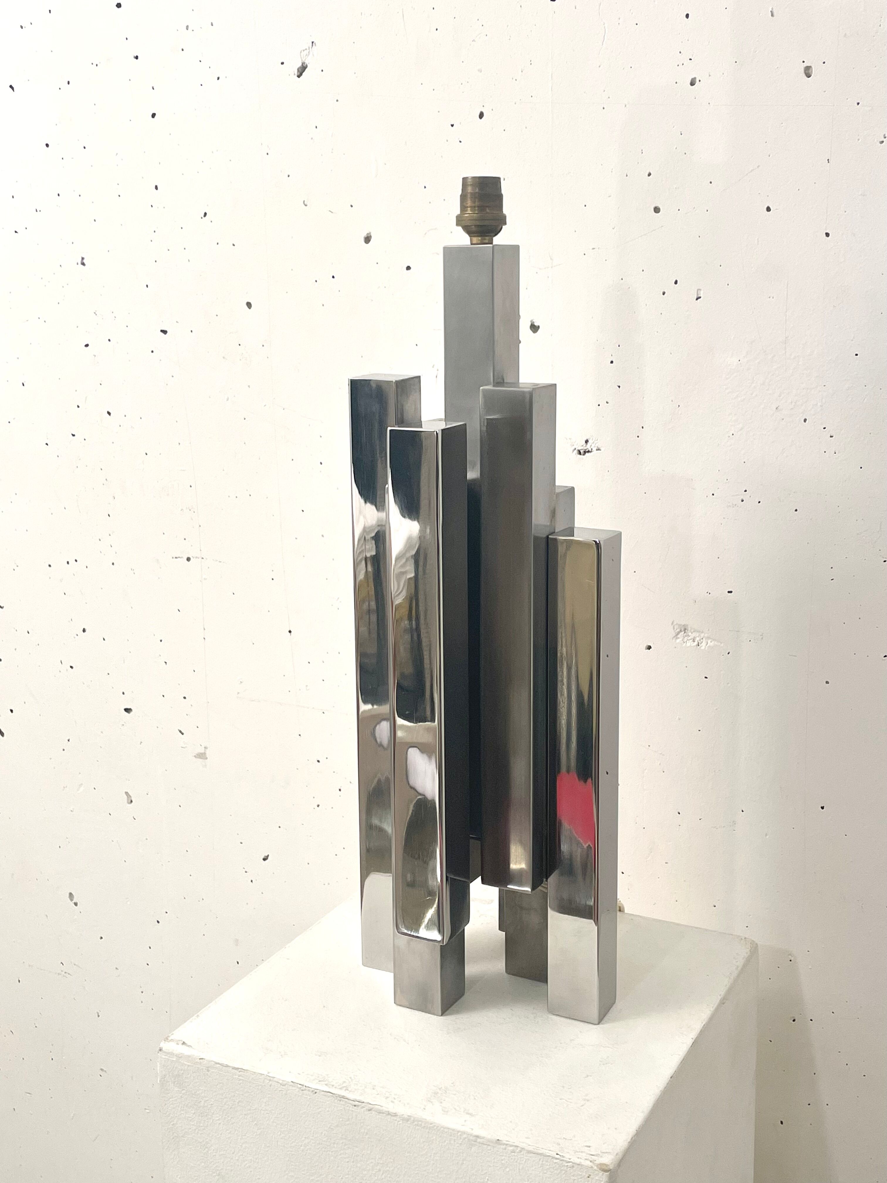 Lamp sculpture steel 1970