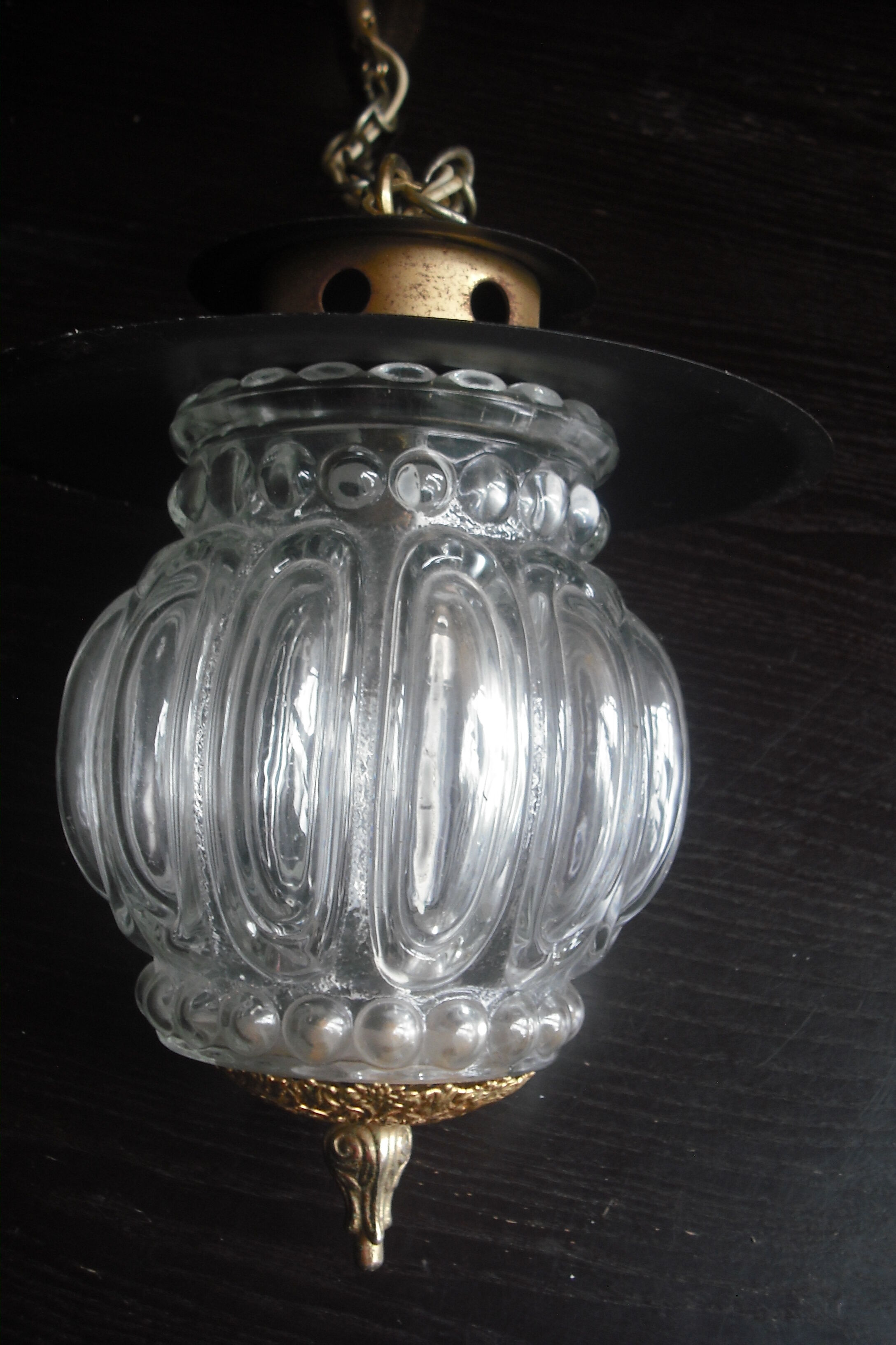 Suspension verre moulé 1930