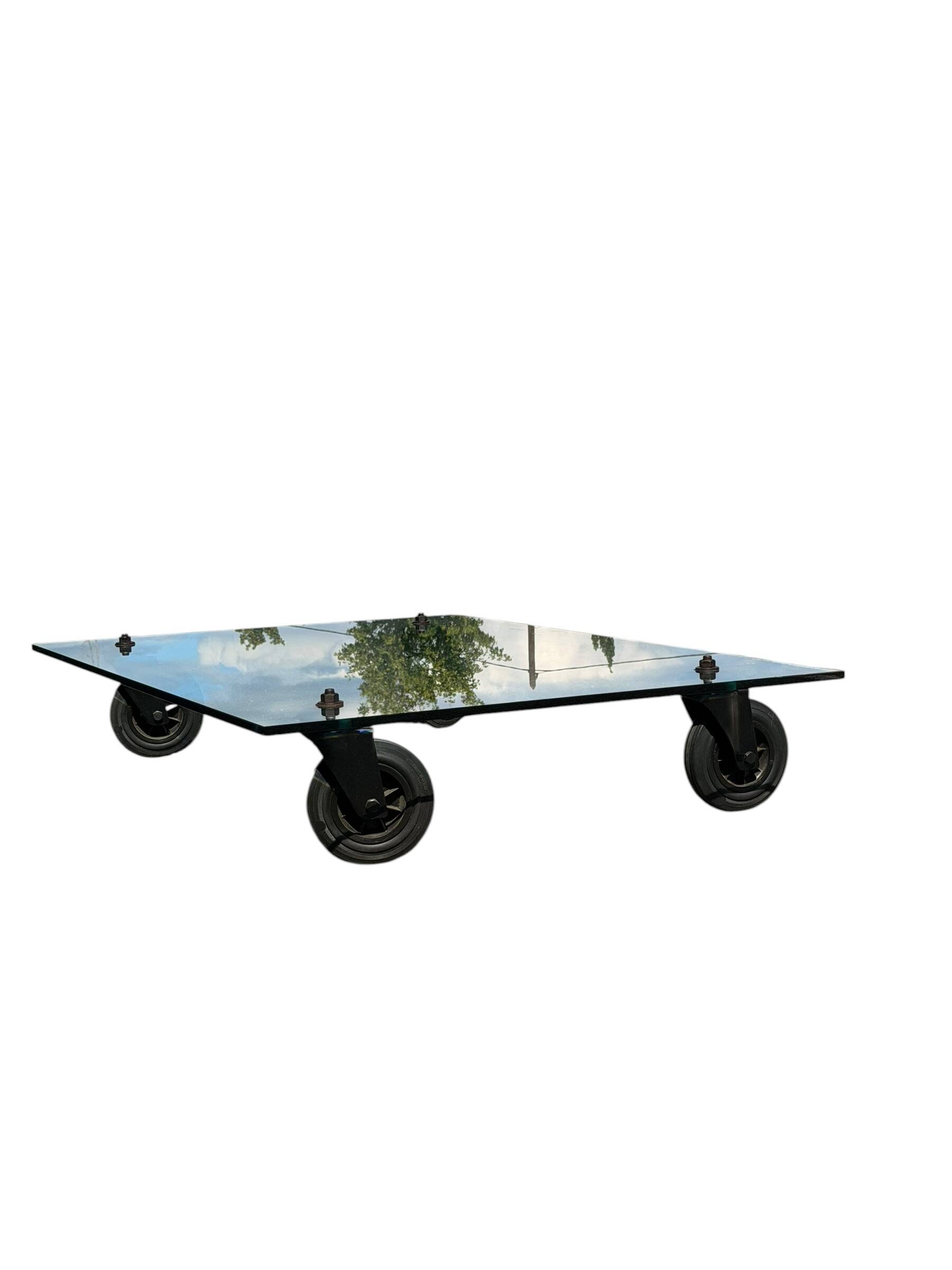 Coffee Table with Wheels Gae Aulenti FontanaArte Format XXL 150x100