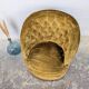 Buttoned frog armchair
