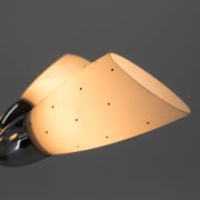 Mid-Century Chrome-Plated 6 Flamming Chandelier by Instala Decin, 1950s