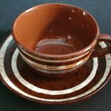 English earthenware cup in "Mary" style, Sarreguemines.