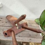 Brutalist chair tripod arts and crafts