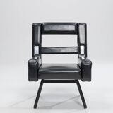 Leatherette Armchair Prototype, Italy, 1980s