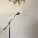 Pivoting brushed aluminum floor lamp from the 70s