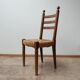 Set of 14 mid-century french rush farmhouse dining chairs