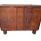 Coppia di credenze Art Deco anni '30 in radica