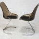 Pair of "space age" chairs