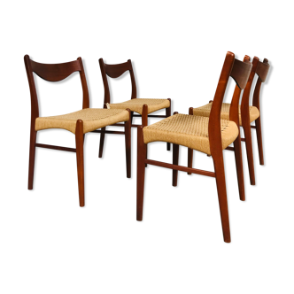 Chaises par Arne Wahl Iversen pour Glyngøre Stolefabrik années 1960