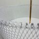 Vintage white metal and brass planter or basked, France 1960s
