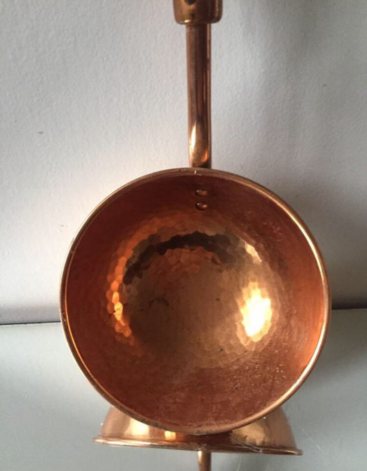 Copper ladle with rosewood handle mid century denmark