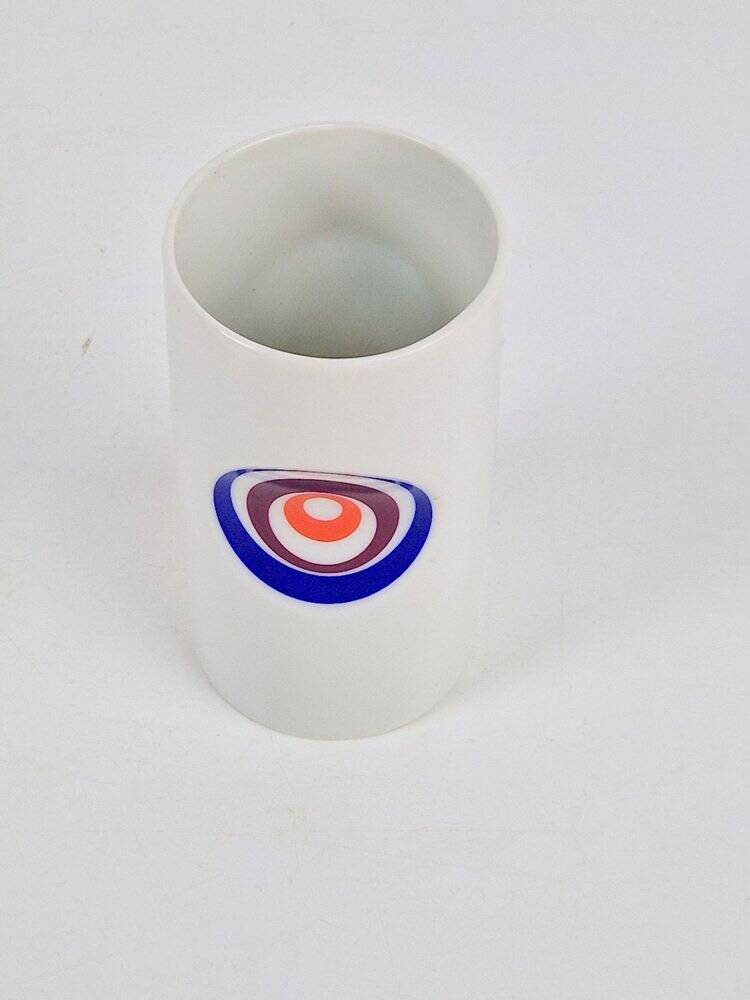 Technicolor Porcelain Vase by Hans Theo Baumann Schönwald, West Germany, 1970s