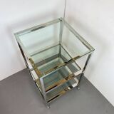 Side Table by Belgo Chrom Belgium, 1980s