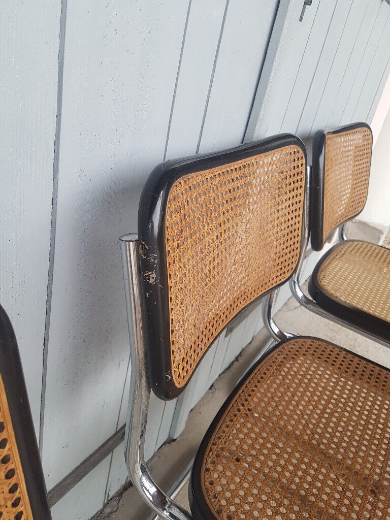 Lot of 6 cesca B32 chairs by Marcel Breuer