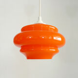 Orange opalin hanging lamp
