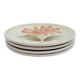 Dessert plates with flowers St Amand