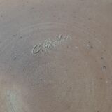 Large stoneware plate by Charles Greber