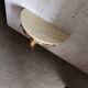 Italian golden and marble console table, 1950