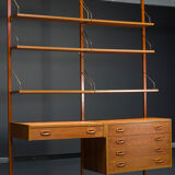 Danish teak ps modular wall units by preben sørensen for randers møbelfabrik, 1960s, set of 11