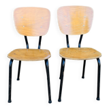 Pair of school chairs