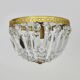 Old crown ceiling light, half basket with glass pendants. louis xvi style