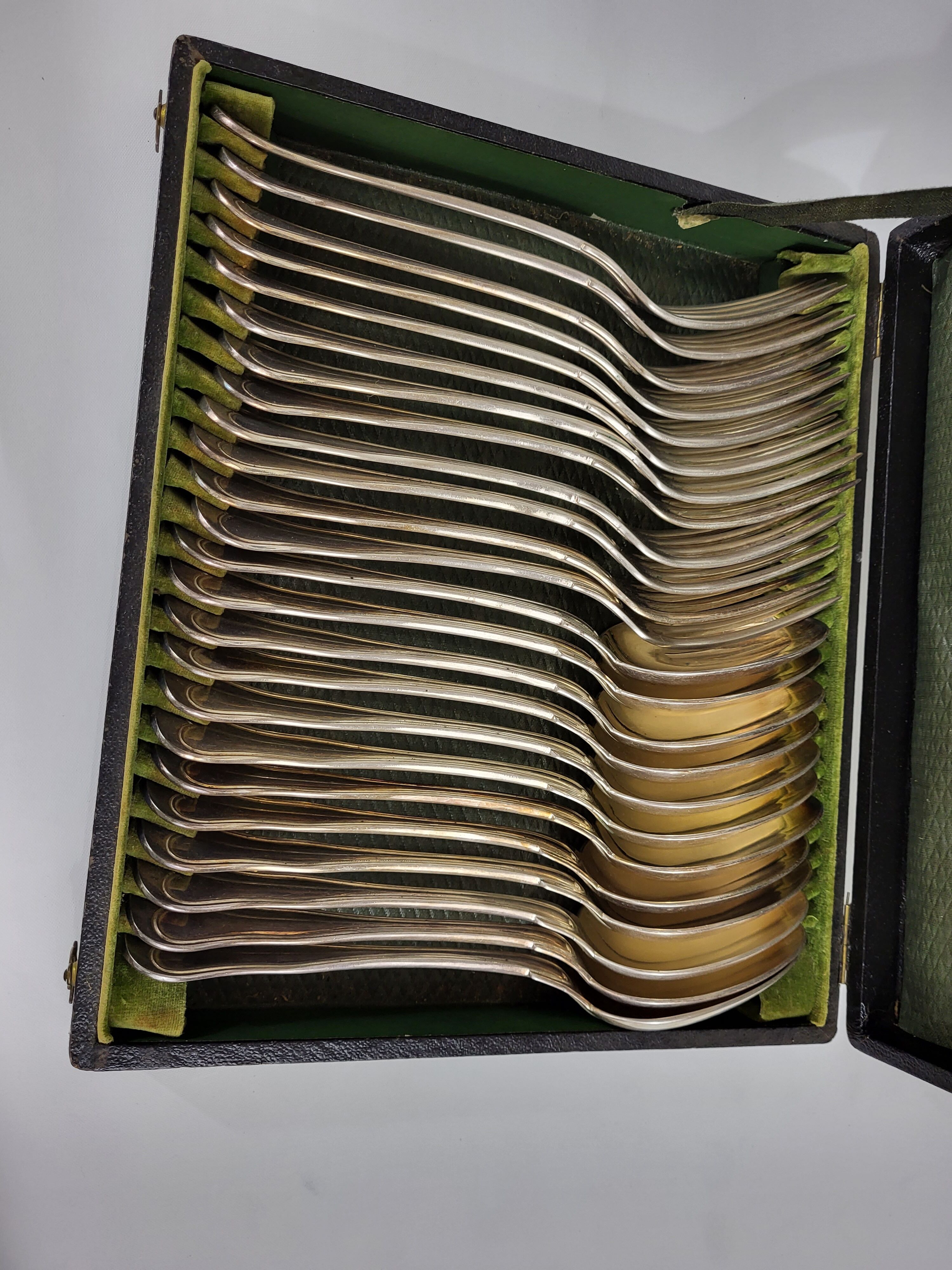 Cutlery set 24 pieces silver metal Christofle