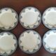 12 assiettes plates terre de fer Salins, modèle Céline
