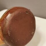 Ceramic jug/vase, Danish in beautiful earthy brown colours with light blue/green details.