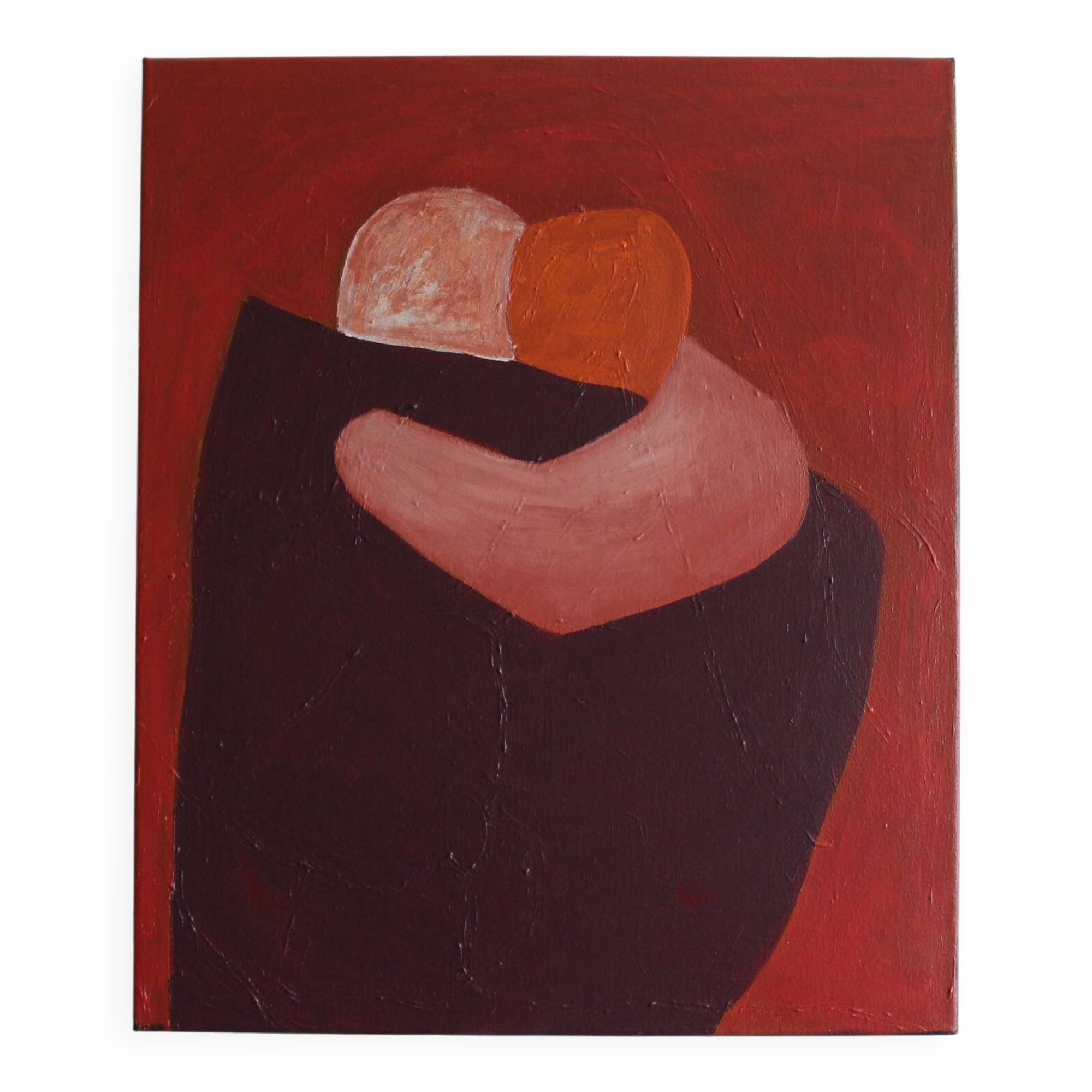 Here with you, stretched canvas signed.