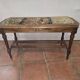 Antique walnut piano bench