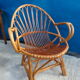 Fauteuil rotin coquille adulte