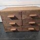 Antique workshop furniture with 6 drawers