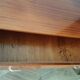 Vintage chest of drawers 3 drawers - varnished teak - Scandinavian style - retro patterns - 60s