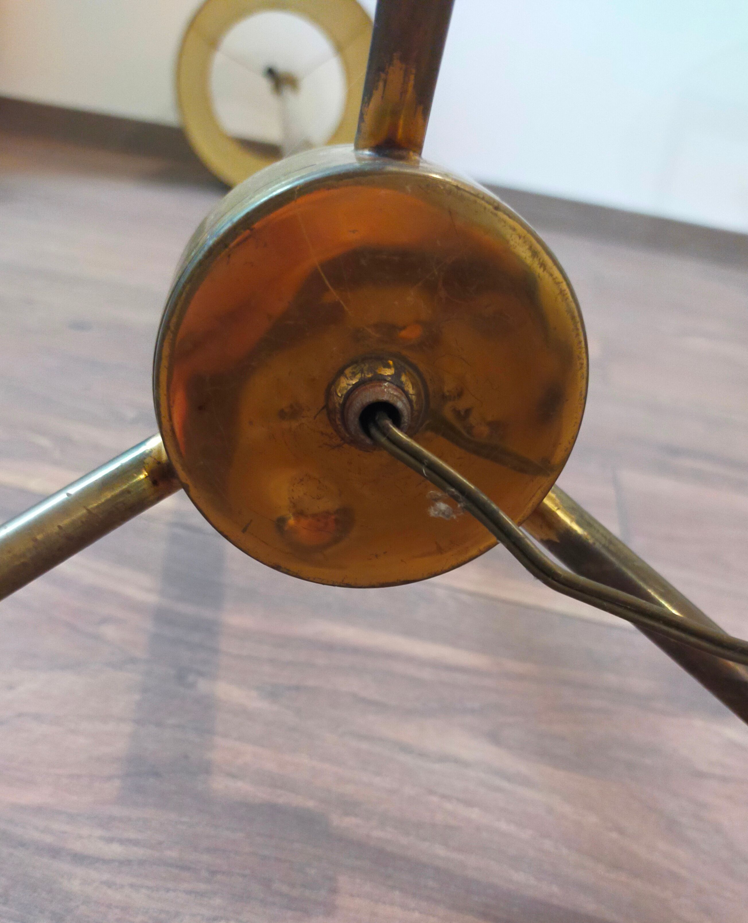 Lampadaire vintage en laiton
