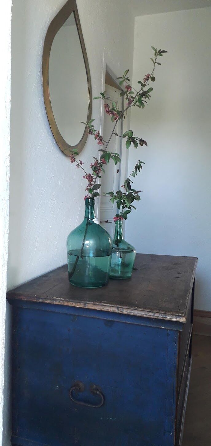 Old wedding chest painted 1891