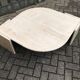 Beige marble coffee table by Roche Bobois, 1970s