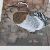 Original Large Size Signed Painting Frame and Hand Painted Duck