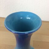 Roberto Rigon vase in blue ceramic